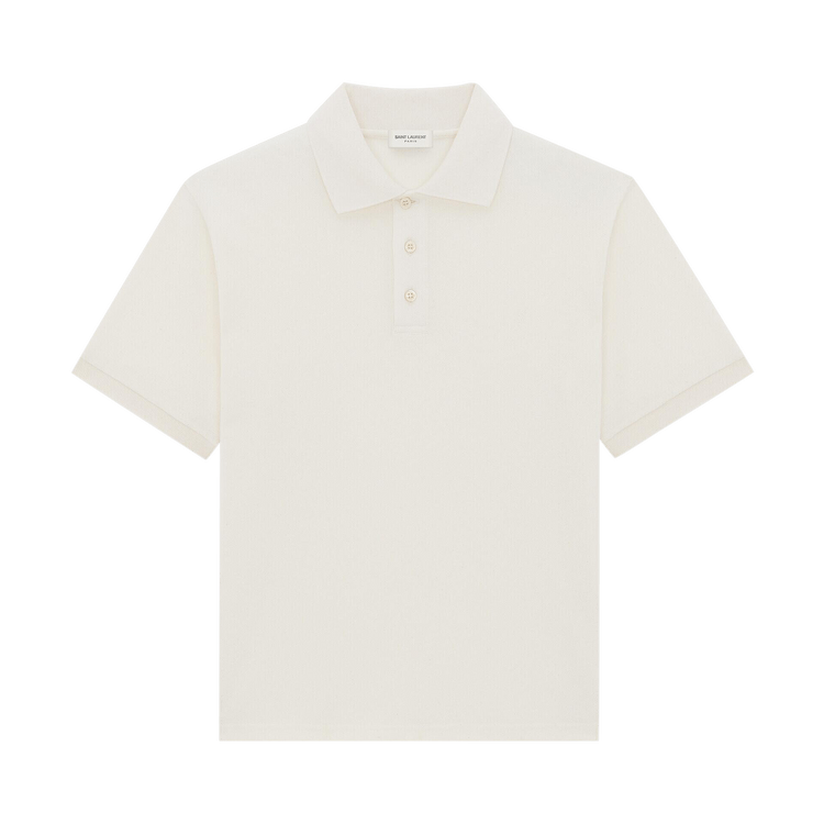 Saint Laurent Cassandre Polo Shirt "Natural"