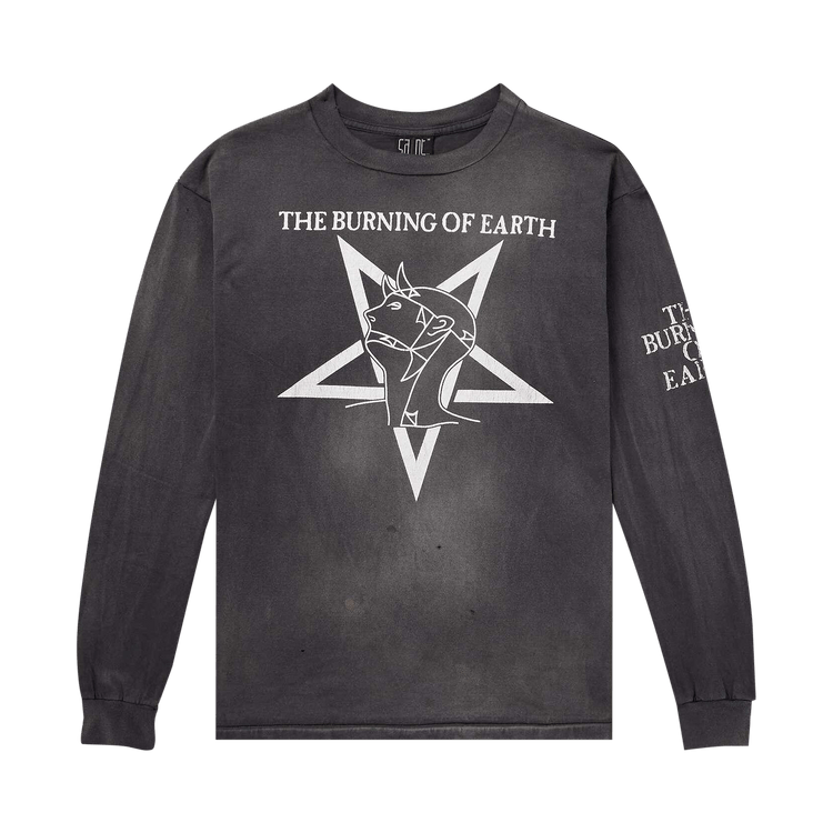 SAINT Mxxxxxx Burn Of Earth Long-Sleeve Tee "Black"