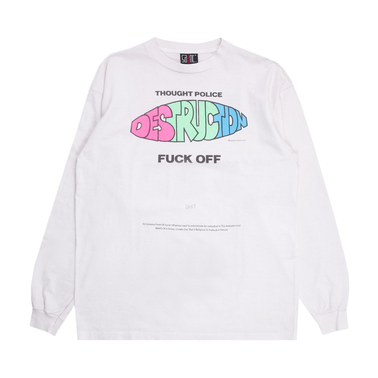 SAINT Mxxxxxx Distruction Long-Sleeve Tee "White"