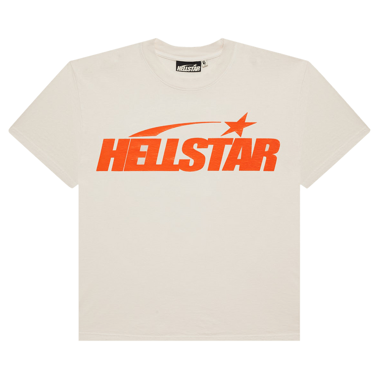 Hellstar Classic T-Shirt (Gel Print) "White/Orange"