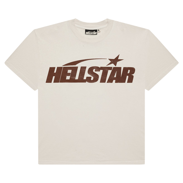 Hellstar Classic T-Shirt (Gel Print) "White/Brown"