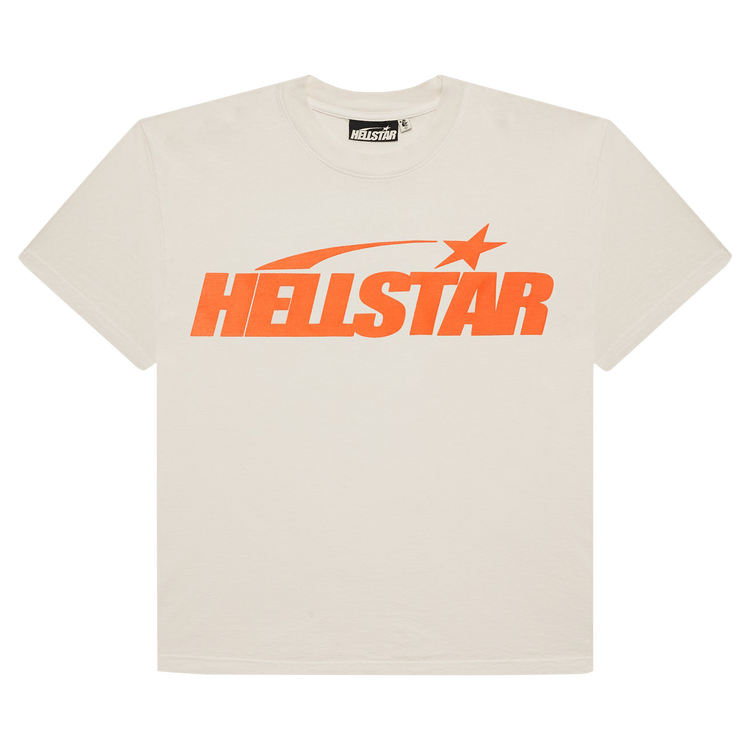 Hellstar Classic T-Shirt (Regular Print) "White/Orange"
