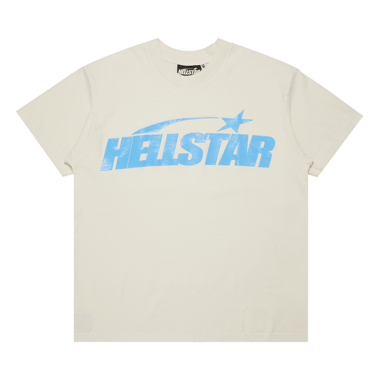 Hellstar Classic T-Shirt (Gel Print) "White/Blue"
