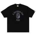 BAPE Gothic College Relaxed Fit Tee "Black"
