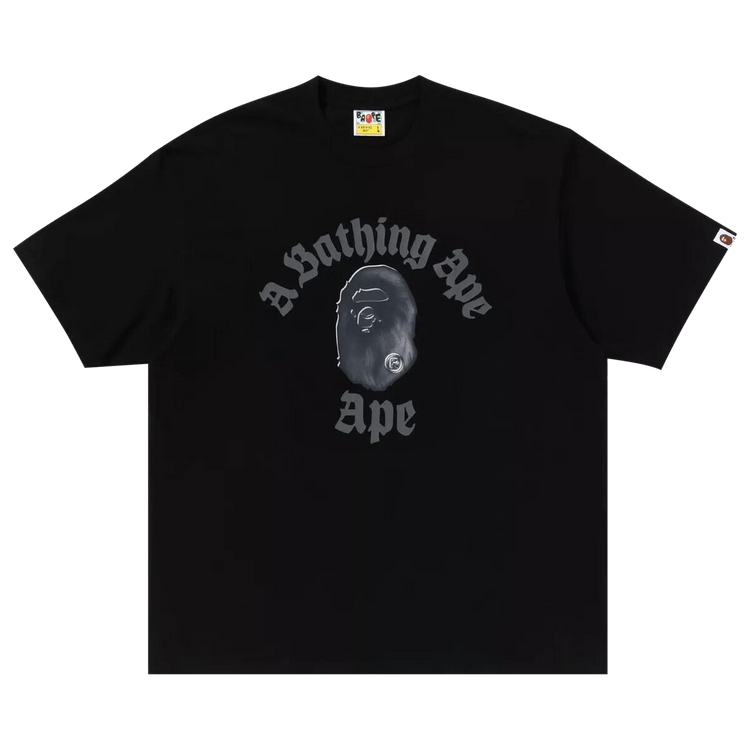 BAPE Gothic College Relaxed Fit Tee "Black"