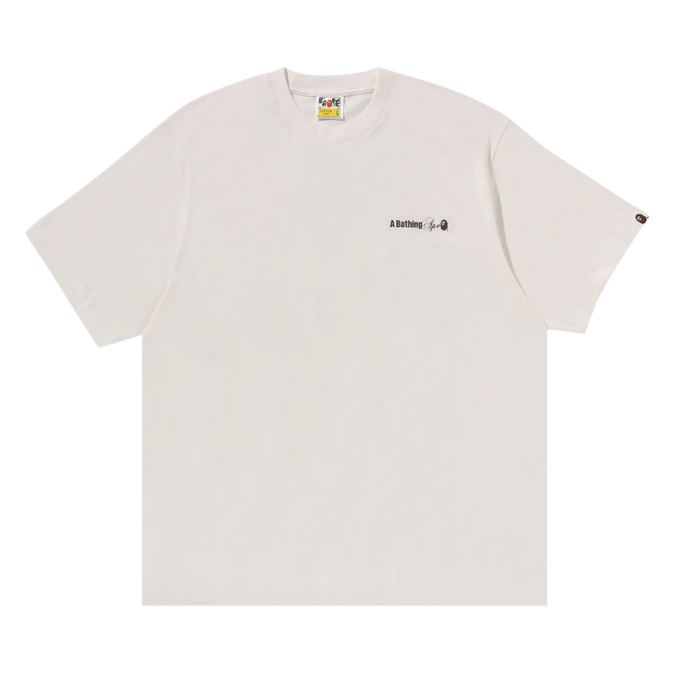 BAPE Water Print Logo Relaxed Fit Tee "Ivory"