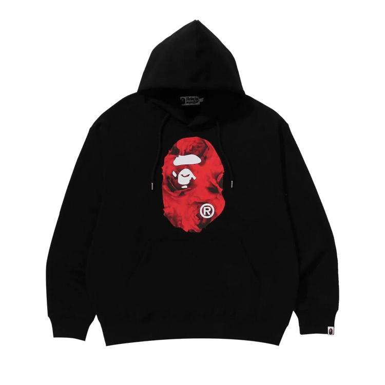 BAPE Floral Solid Camo Ape Head Relaxed Fit Pullover Hoodie "Black"
