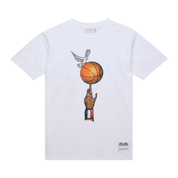 3.PARADIS x NBA Heavyweight Graphic Ball Tee "White"