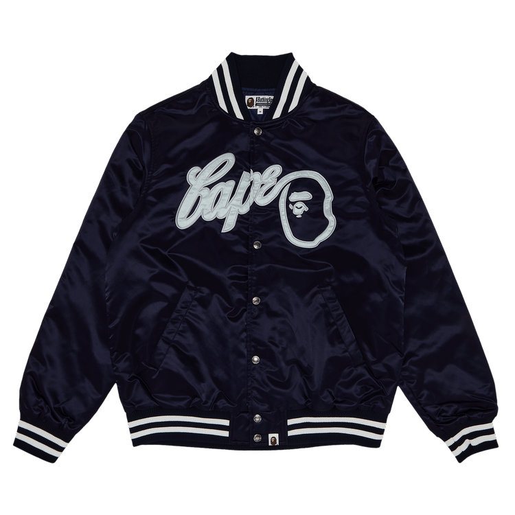 BAPE Baseball Varsity Jacket "Navy"