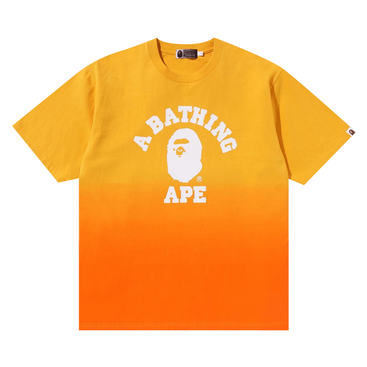 BAPE College Graduation Relaxed Fit Tee "Orange"
