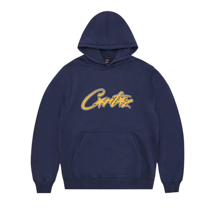 Corteiz Satin Applique Allstarz Hoodie "Navy"