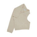 Courrèges Off Shoulder Sweatshirt "Oatmeal"