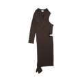 Courrèges Off Shoulder Dress "Chocolate"