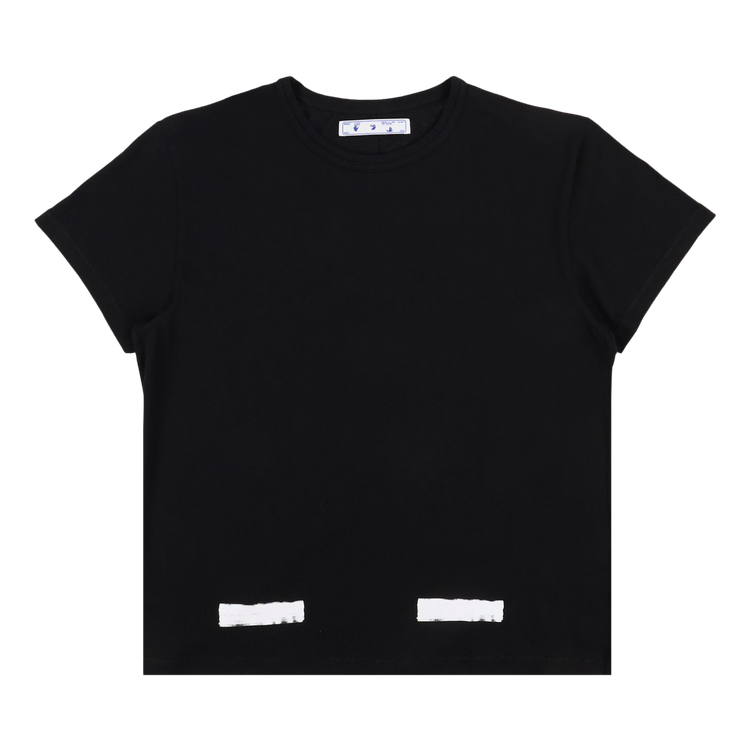 Off-White Brushed Diagnals Short-Sleeve Tee "Black"