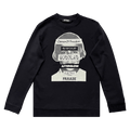 Raf Simons Distressed Crewneck Sweatshirt "Black"