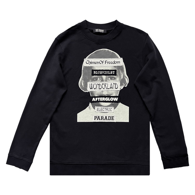 Raf Simons Distressed Crewneck Sweatshirt "Black"