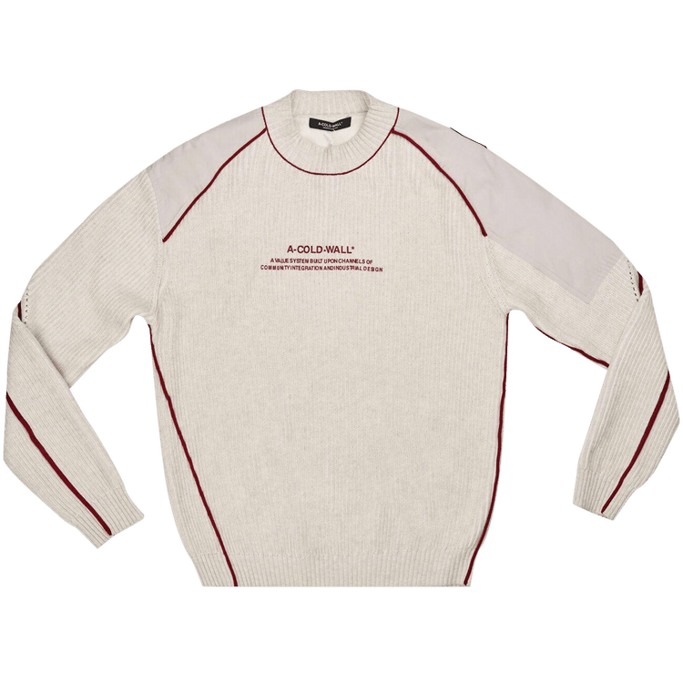 A-Cold-Wall* Dialogue Knit Crewneck "Bone"
