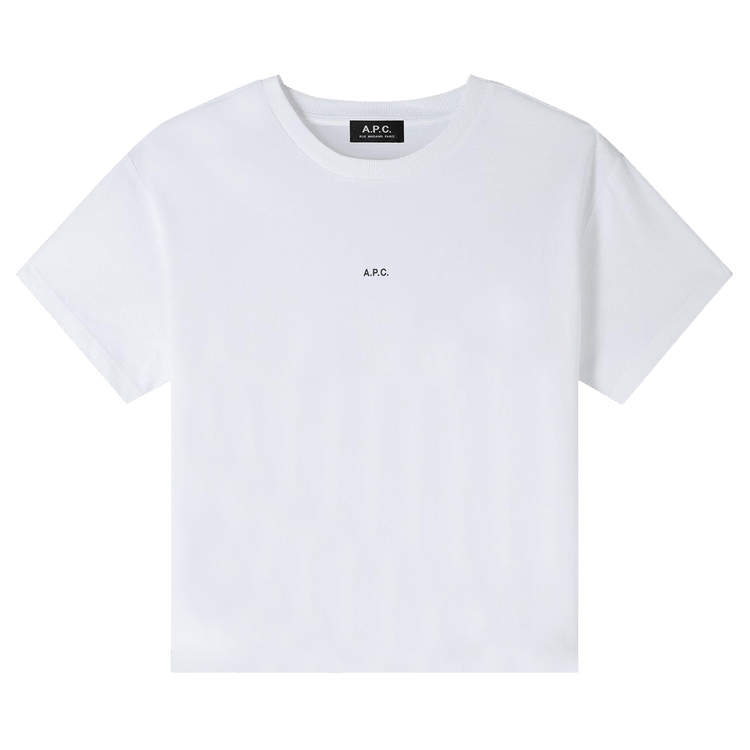 A.P.C. Micro Logo Boxy T-Shirt "White/Black"