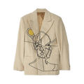 KidSuper How To Find An Idea Poster Suit Top "Natural"