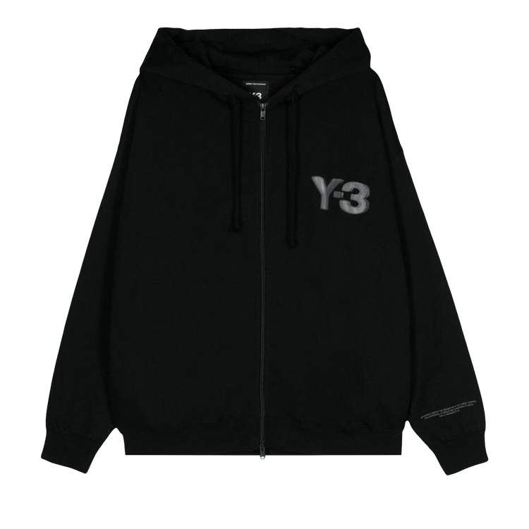 Y-3 Logo Zip Hoodie "Black"