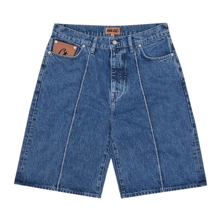 Corteiz C-Star Denim Shorts "Faded Blue"