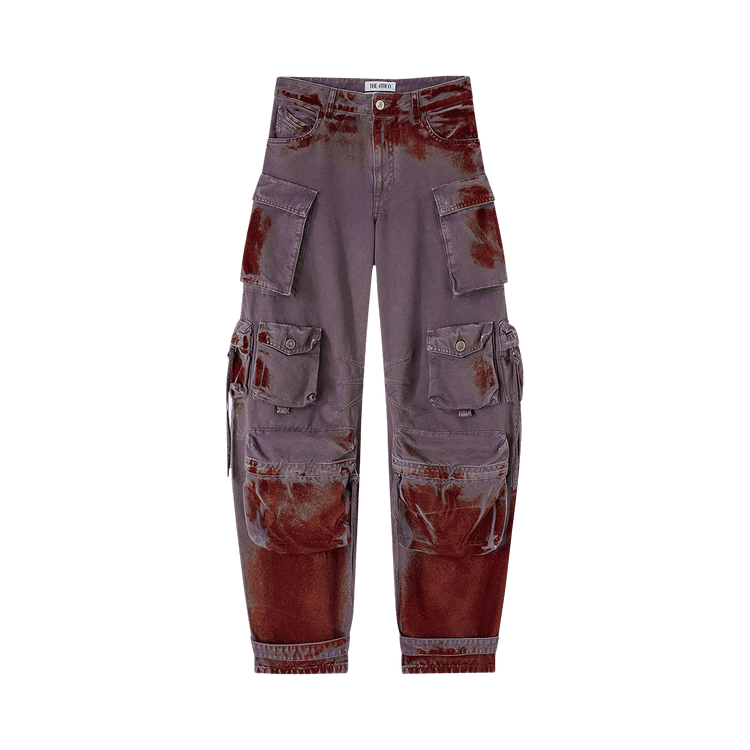 The Attico Fern Long Pants "Burgundy/Purple"
