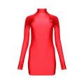 Coperni High Neck Fitted Mini Dress "Red"