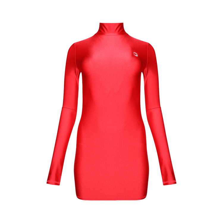 Coperni High Neck Fitted Mini Dress "Red"