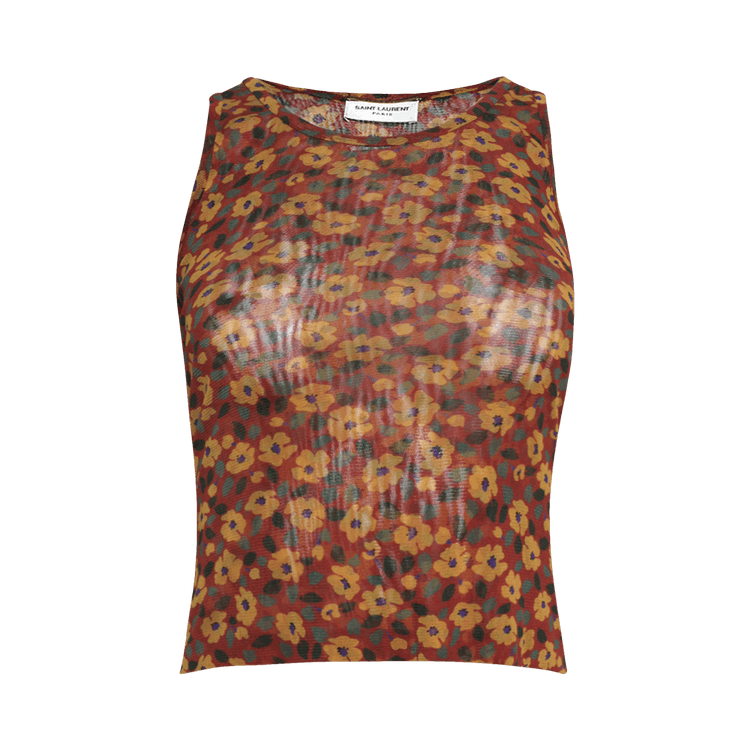 Saint Laurent Tank Top "Bordeaux/Multicolor"