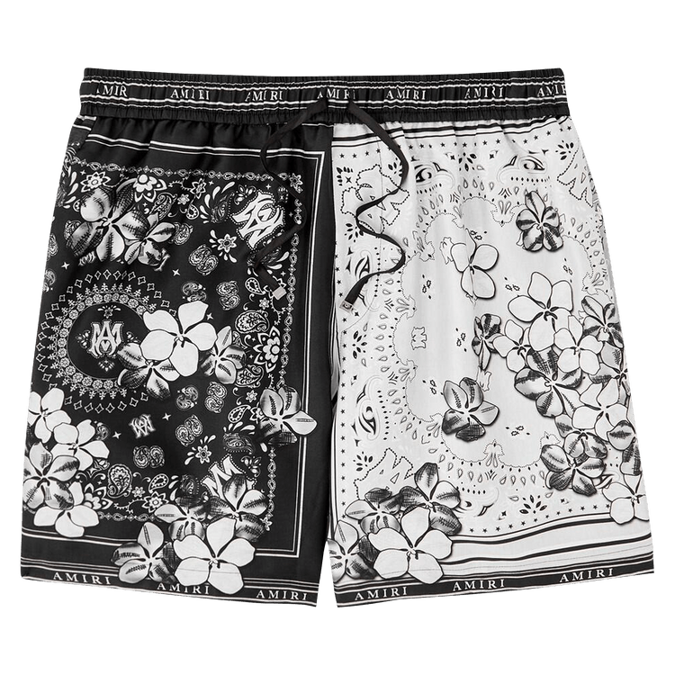 Amiri Bandana Floral Short "Black"