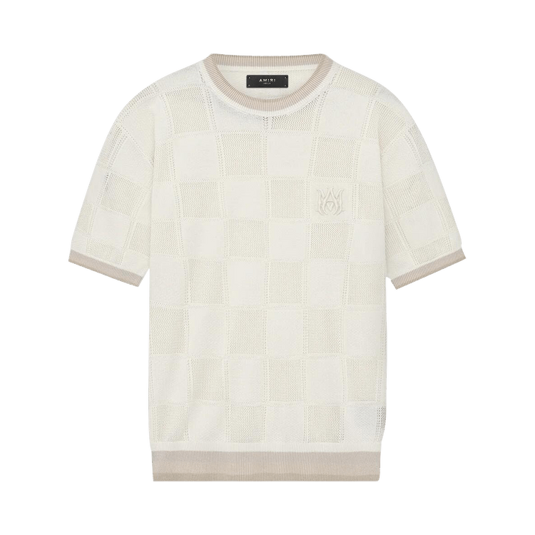 Amiri Checkered Tee "Birch"