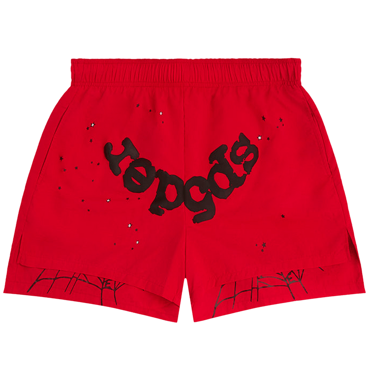 Sp5der OG Web Double Layer Short "Red"
