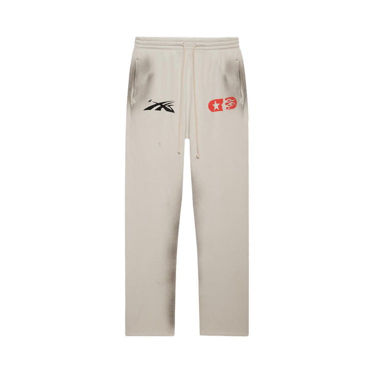 Hellstar If You Dont Like Us Beat Us Sweatpants "White"