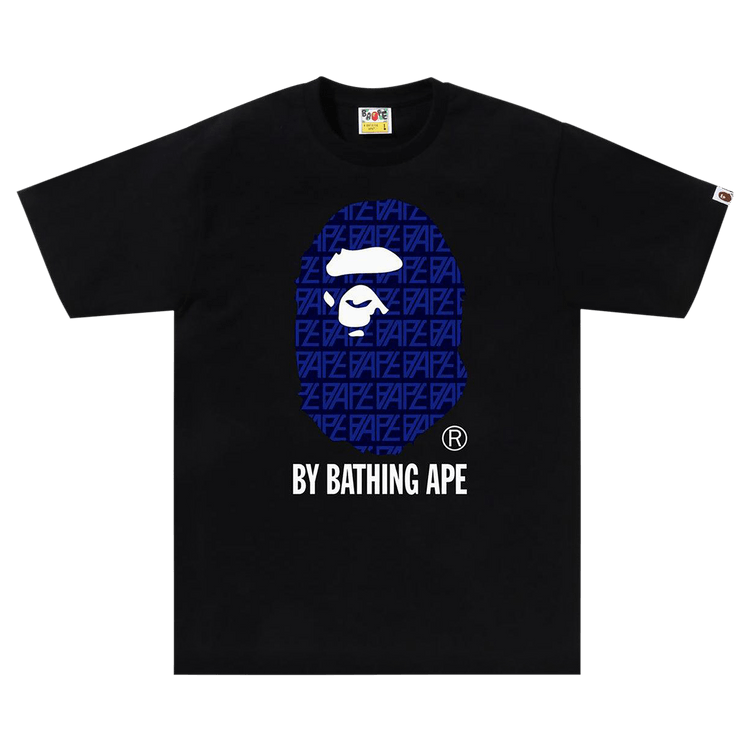 BAPE Logo Monogram By Bathing Ape Tee "Black/Navy"