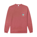 Noah Lotus Long-Sleeve Pocket T-Shirt "Maroon"
