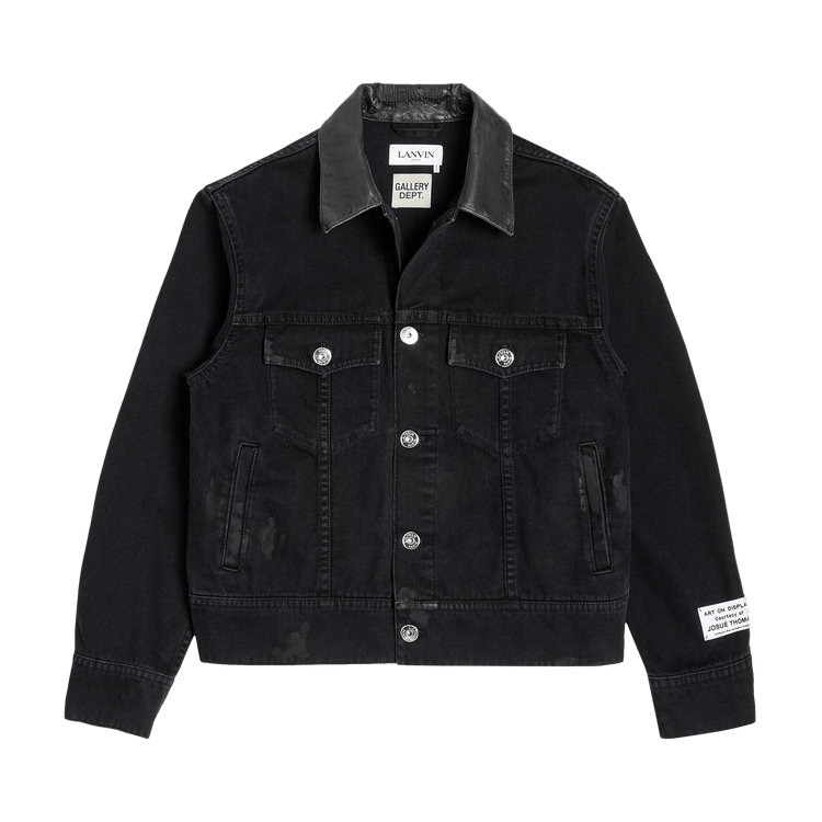 Lanvin x Gallery Dept. Collared Denim Jacket "Black"