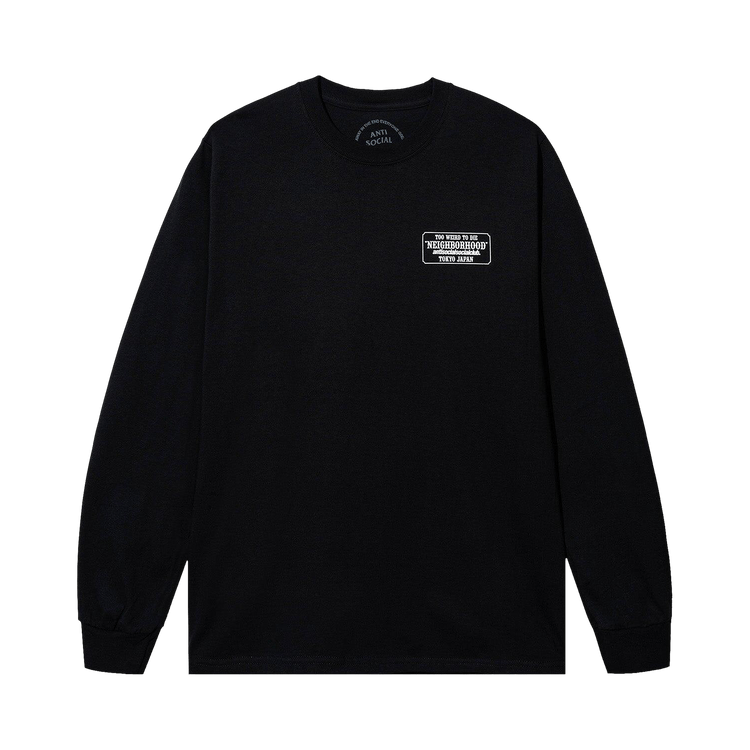Anti Social Social Club x Neighborhood Plaque Long-Sleeve Tee "Black"