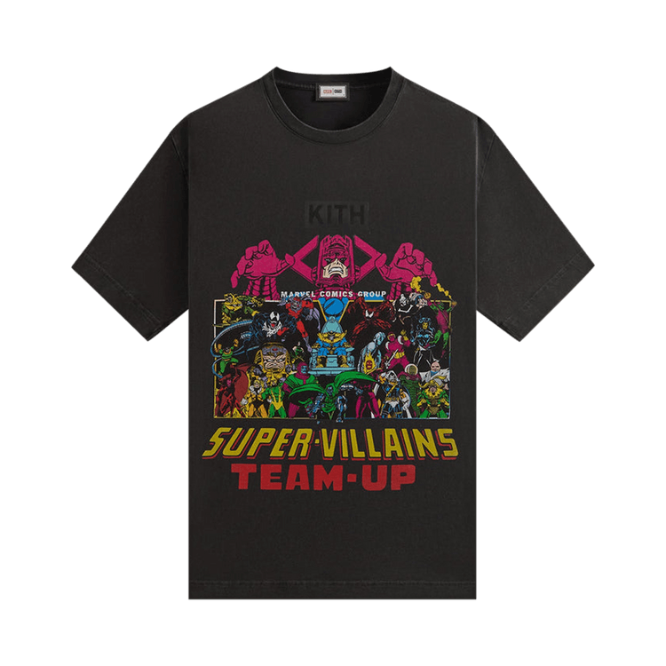 Kith x Marvel Team Up Vintage Tee "Black"