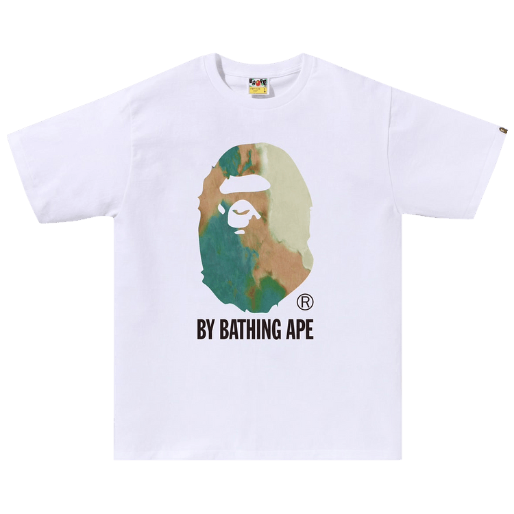 BAPE Tie Dye By Bathing Ape Tee "White/Beige"