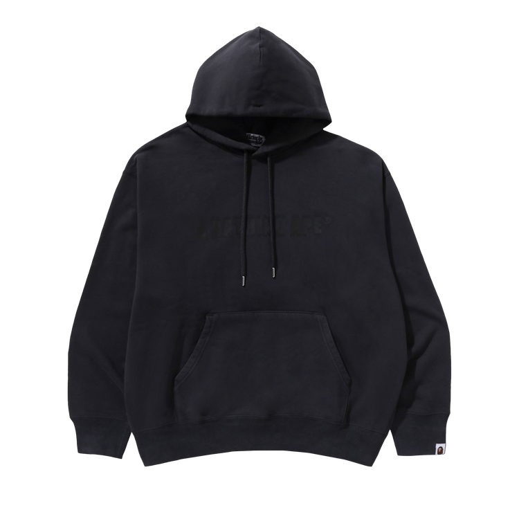 BAPE Garment Dye Bathing Ape Logo Relaxed Fit Pullover Hoodie "Grey"