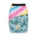 Marine Serre Regenerate Pop Corn Mini Skirt "Tan"