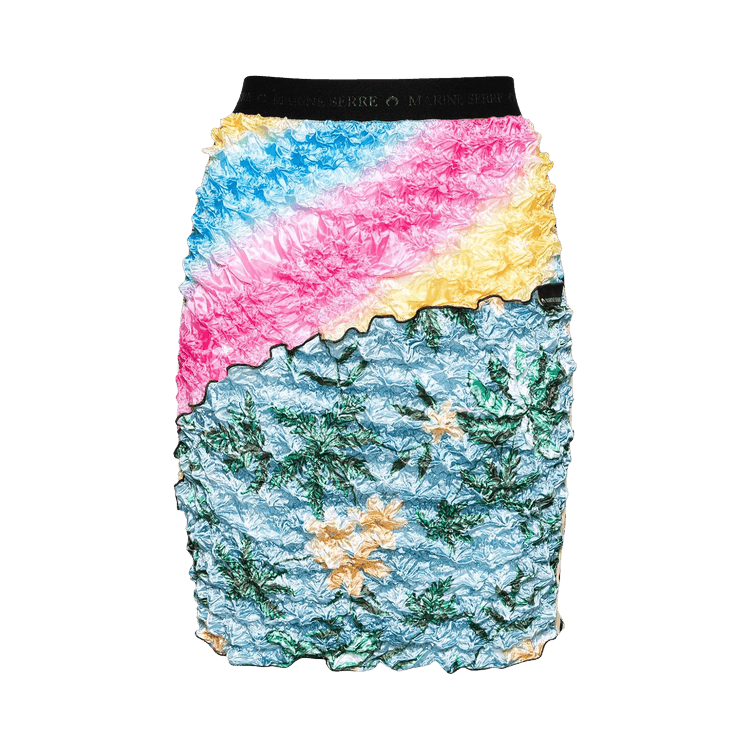 Marine Serre Regenerate Pop Corn Mini Skirt "Tan"