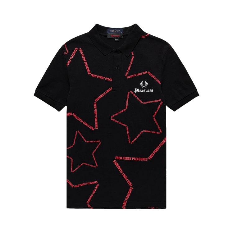 Fred Perry x Pleasures Star Polo "Black"