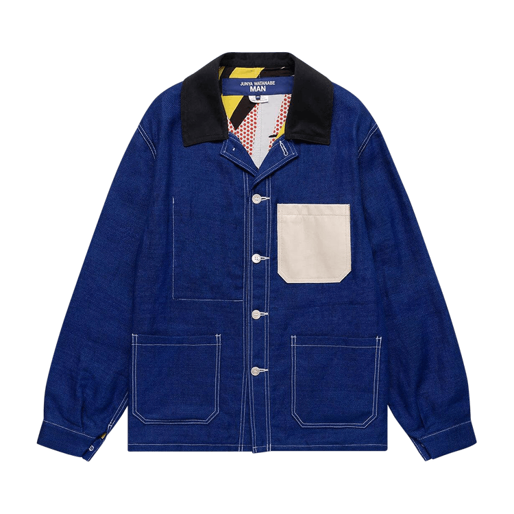 Junya Watanabe MAN x Roy Lichtenstein Jacket "Blue/Off White"