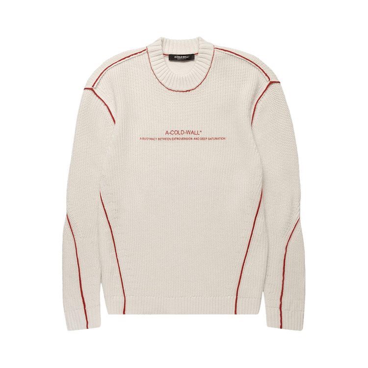A-Cold-Wall* Dialogue Knit Crewneck "Stone"