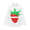 Comme des Garçons SHIRT x Brett Westfall Split Strawberry Long-Sleeve Shirt "White"