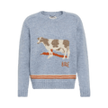 Bode Cattle Sweater "Blue"
