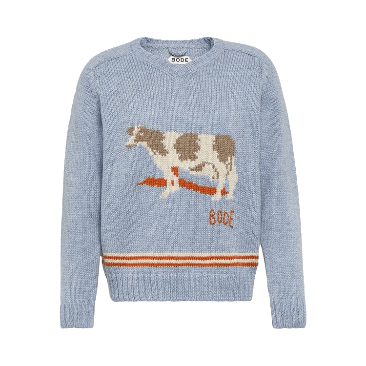 Bode Cattle Sweater "Blue"