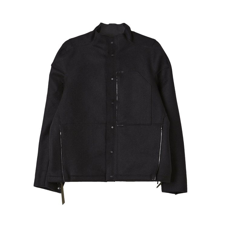 Acronym Wool Shirt Jacket "Black"