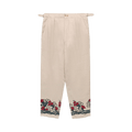 Bode Garden Lattice Trouser "Ecru/Multicolor"